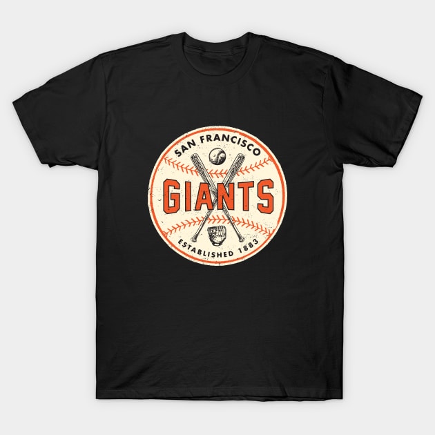 Retro San Francisco Giants 2 by Buck Tee T-Shirt by Buck Tee